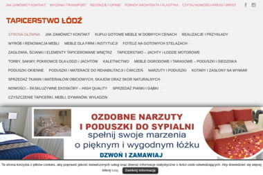 Tapicerstwo Łódź - Renowacja Mebli Łódź
