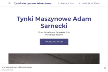 Adam Sarnecki - Staranne Tynki Maszynowe Cementowo Wapienne Tarnowskie Góry