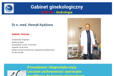 Dr n. med. Henryk Kędziora - Gabinet Ginekologiczny Chorzów