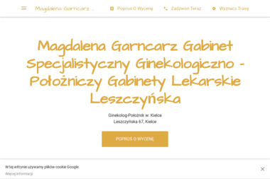 Gabinet Specjalistyczny Ginekologiczno - Położniczy Magdalena Garncarz - Ginekologia Kielce