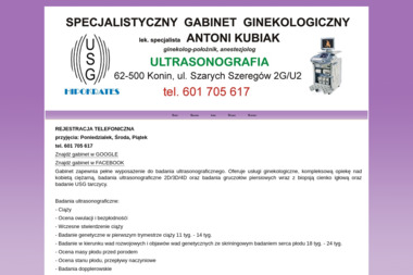 Specjalistyczny Gabinet Ginekologiczny lek. Antoni Kubiak - Badania Ginekologiczne Konin