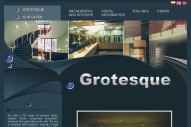 GROTESQUE - Balustrady szklane Łódź
