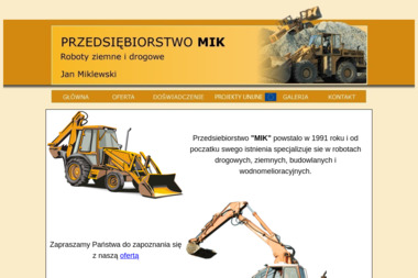 Przedsiębiorstwo MIK Roboty Ziemne i Drogowe - Kamień Płońsk