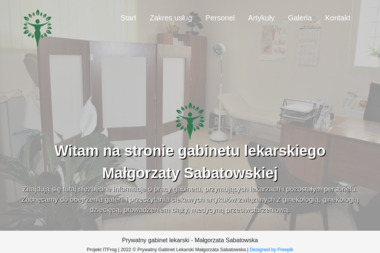 Prywatny gabinet lekarski - Małgorzata Sabatowska - Gabinet Ginekologiczny Płock