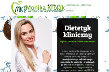 Monika Kr&oacute;lak - dietetyk, trener żywieniowy - Dieta Odchudzająca Warszawa