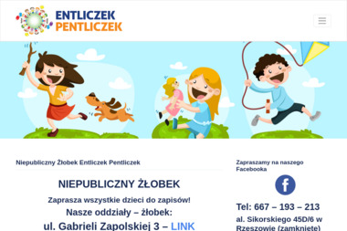 Niepubliczne Przedszkole i Żłobek Entliczek Pentliczek - Opieka Nad Dziećmi Rzeszów