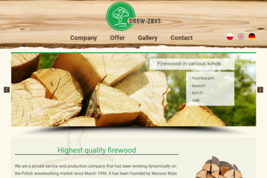 DREW-ZBYT - Sprzedaż Drewna Kominkowego Bartniki