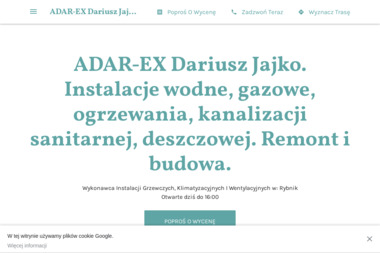 ADAR-EX - Instalacja Gazowa w Domu Rybnik