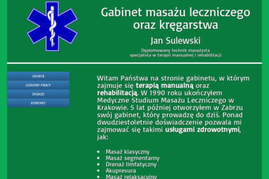 Gabinet rehabilitacji i kręgarstwa - Jan Sulewski - Masaże Dla Dwojga Zabrze