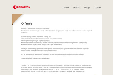 REMOTERM - Instalacje grzewcze Zielona Góra