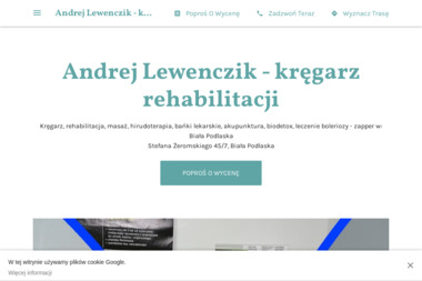 Andrej Lewenczik - kręgarz rehabilitacji - Rehabilitacja Biała Podlaska