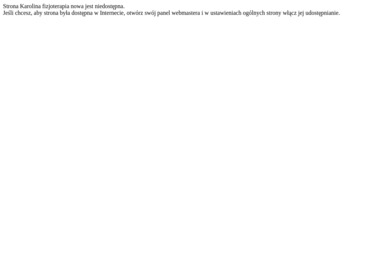 Fizjoterapia Karolina Myśliwiec - Rehabilitacja Domowa Rybnik