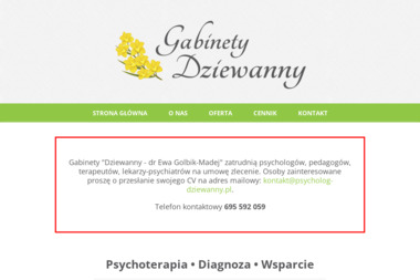 Gabinety Dziewanny - Gabinet Psychologiczny Gliwice