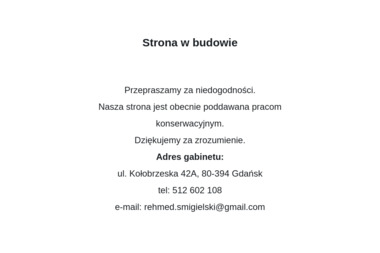 Gabinet rehabilitacji i terapii manualnej - Krzysztof Śmigielski - Rehabilitacja Kręgosłupa Gdańsk