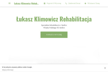 Łukasz Klimowicz Rehabilitacja - Rehabilitacja Siedlce