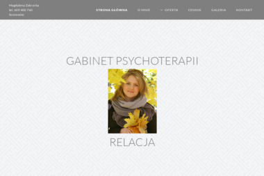 Gabinet Psychoterapii - RELACJA - Psychoterapia Sosnowiec