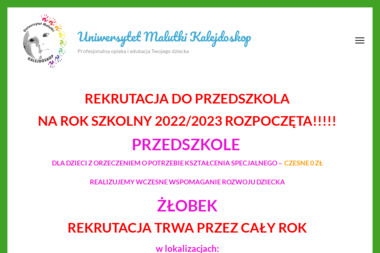 Uniwersytet Malutki Kalejdoskop - Żłobek Na Godziny Bielsko-Biała