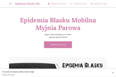 Epidemia Blasku Mobilna Myjnia Parowa - Pranie Tapicerki Chełm
