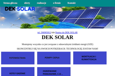 DEK SOLAR - Instalacja Sanitarna Hajnówka