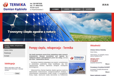 Firma Usługowo-Handlowa TERMIKA Damian Kądzioła - Świetne Odtykanie Rur Opole