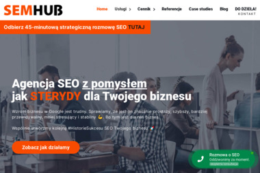 SEMhub - agencja SEO - Promocja Firmy w Internecie Trzemeśnia