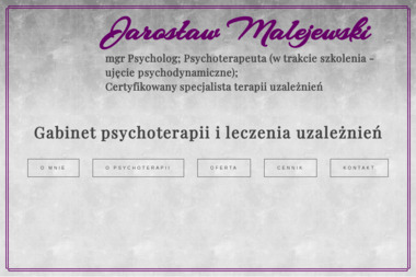 Gabinet psychoterapii i leczenia uzależnień Jarosław Malejewski - Terapia Uzależnień Katowice