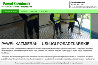 Usługi posadzkarskie Paweł Kaźmierak - Posadzki anhydrytowe Bychawa