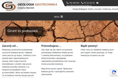 Geologia Geotechnika - Opinia Geotechniczna Białogard