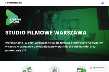 Studio Streamonline - studio filmowe Warszawa - Studio Nagrań Warszawa