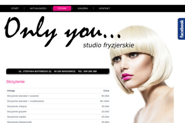 Studio fryzjerskie Only You - Fryzjer Wadowice