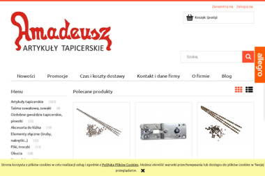 E-amadeusz.pl - sklep z akcesoriami tapicerskimi - Sprzedaż Tkanin Swarzędz