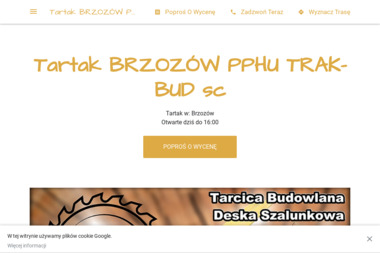 PPHU TARTAK Brzozów TRAK-BUD S.C. - Pierwszorzędna Blacha Trapezowa Na Dach Brzozów