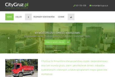 CityGruz.pl - wywóz gruzu i śmieci Warszawa - Wynajem Kontenera Na Gruz Warszawa