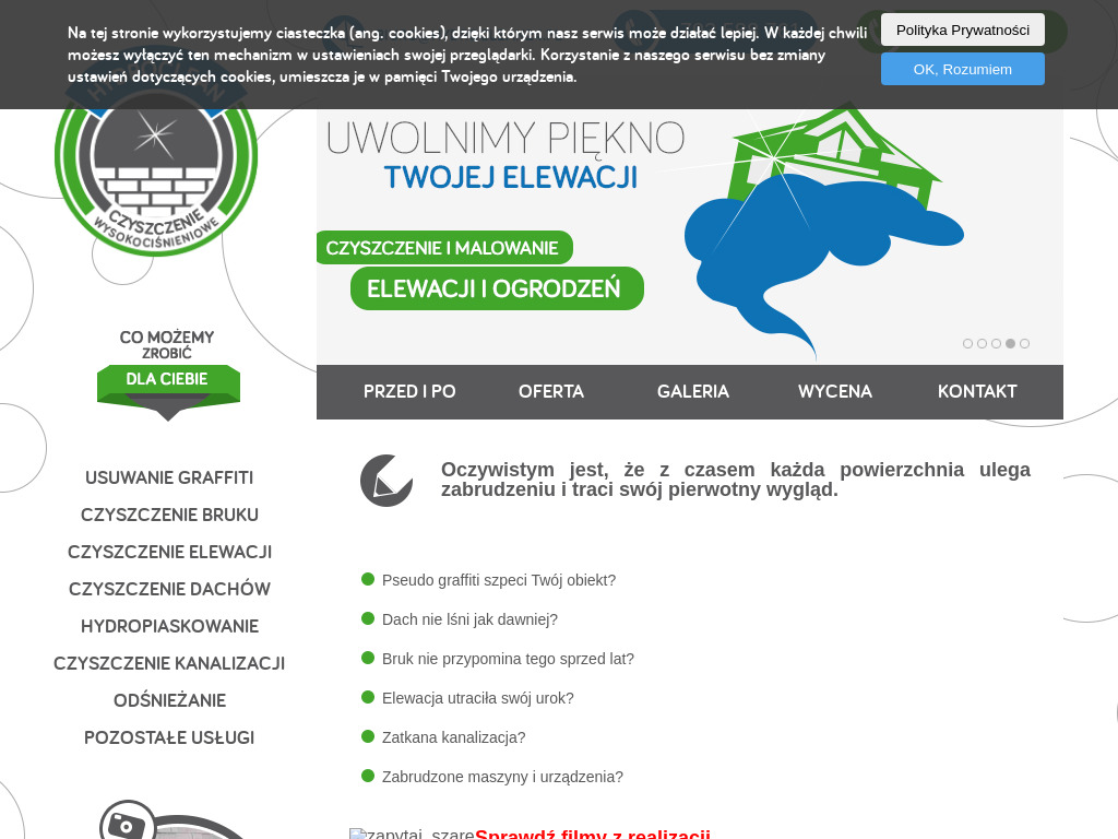 Hydroclean - Odśnieżanie dachów Zielona Góra