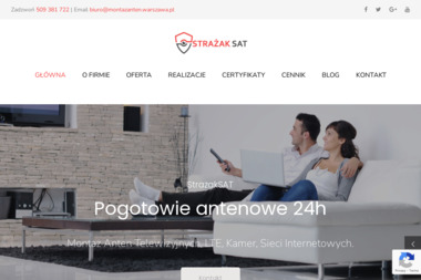 StrażakSAT - Montaż Anten Warszawa