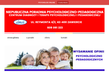 Centrum Diagnozy i Terapii Psychologicznej i Pedagogicznej ELMAR - Poradnia Psychologiczna Zawiercie