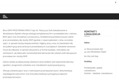 Biuro BHP PPOŻ PRAWA PRACY mgr inż. Patrycjusz Goik - Doskonałe Operat Szacunkowy Wodzisław Śląski