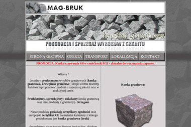 Mag - Bruk - Obrzeża Granitowe Strzegom