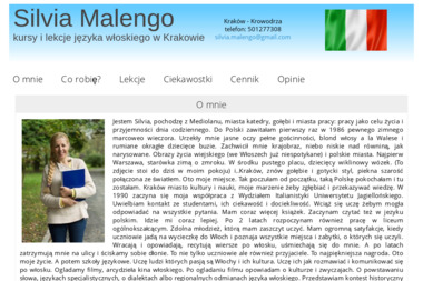Silvia Malengo - lekcje języka włoskiego - Język Włoski Kraków