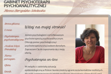 GABINET PSYCHOTERAPII PSYCHO­ANALITYCZNEJ Hanna Bierzgalska-Sobolewska - Psychoterapia Grodzisk Mazowiecki
