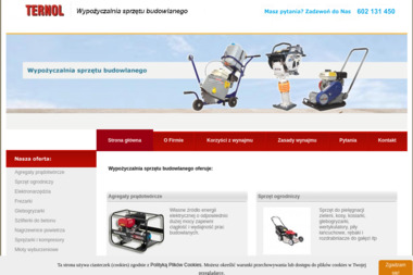 TERNOL Wypożyczalnia Sprzętu Budowlanego - Sprzęt Budowlany Kielce