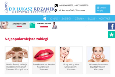 Gabinet Medycyny Estetycznej Dr Łukasz Rdzanek - Powiększanie Ust Warszawa