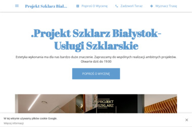 Projekt Szklarz - Balustrady szklane Białystok