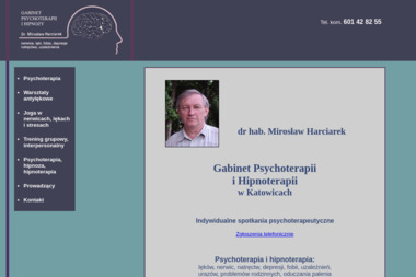 Gabinet Psychoterapii i Hipnozy  dr hab. Mirosław Harciarek - Terapia Hipnozą Katowice
