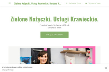 Zielone Nożyczki - Krawiectwo Konin
