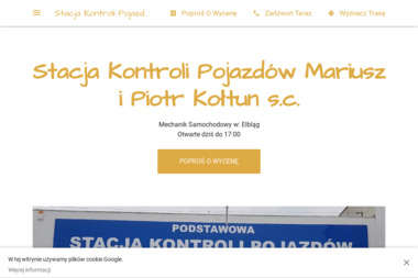 Stacja Kontroli Pojazdów Mariusz i Piotr Kołtun - Usługi Warsztatowe Elbląg