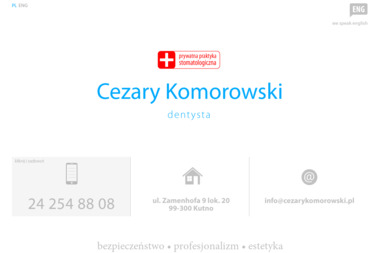 Dentysta Cezary Komorowski - Stomatolog Kutno