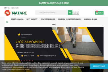 Natare.pl - odzież, buty, rękawice i akcesoria robocze - Audyt Firmy Zgierz