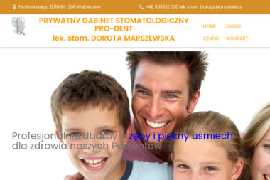 PRYWATNY GABINET STOMATOLOGICZNY PRO-DENT - Gabinet Dentystyczny Wejherowo