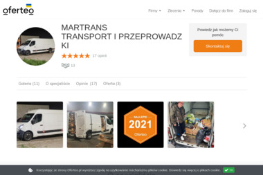 MARTRANS TRANSPORT I PRZEPROWADZKI - Tanie Usługi Busem Gdańsk